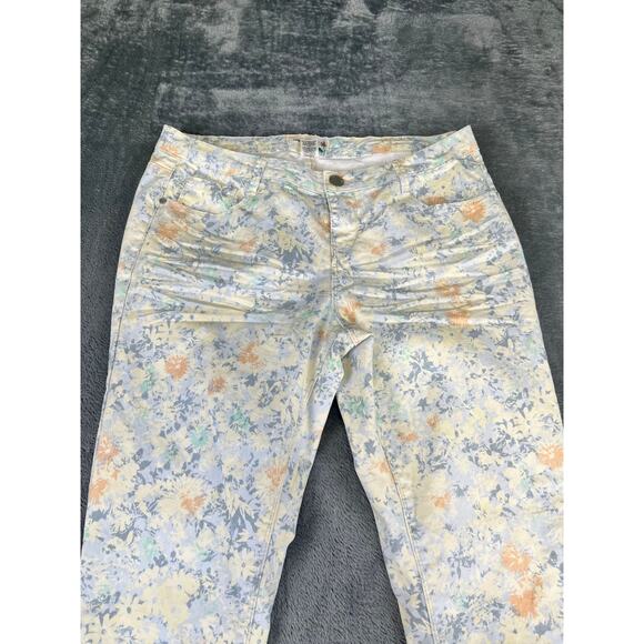Women's Route 66 Size 10 Floral Print Skinny Classic Fit Jeans Excellent - Picture 4 of 10